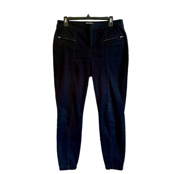 LOFT OUTLET, CURVY, SKINNY, ANKLE PANTS. BLACK SOFT FABRIC. SIZE 8 - Picture 1 of 5